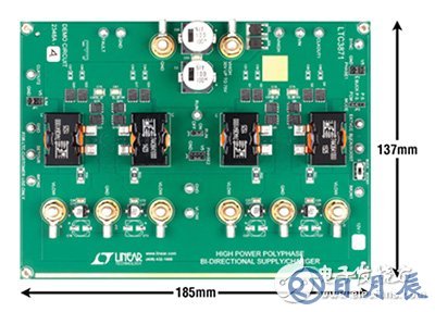 Linear Technology LTC3871 four phase demo board Linear Technology LTC3871 四相演示板的图片