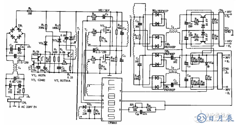 大电流开关电源电路图大全（L296/DC-DC变换/CF8865）