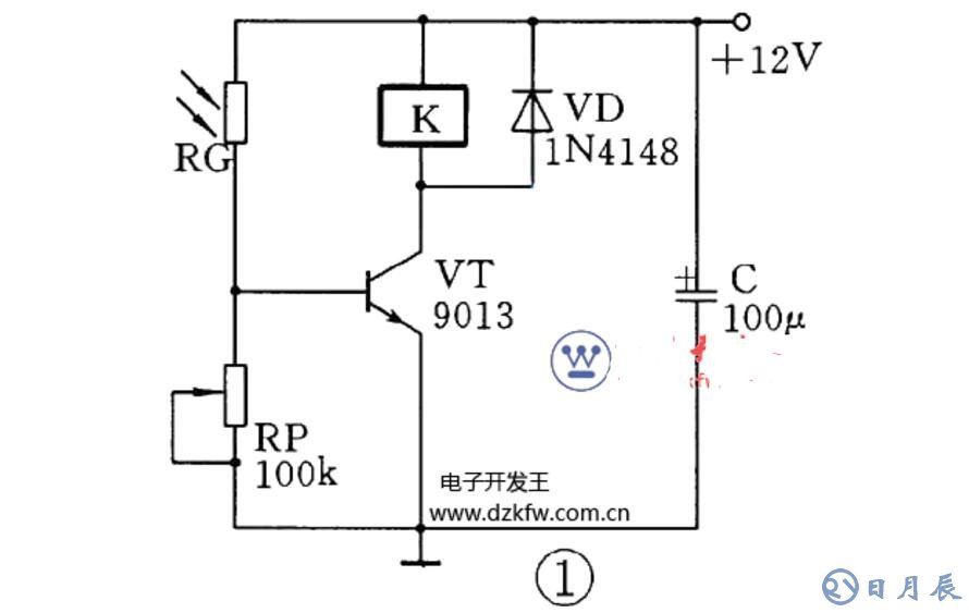 三极管组成的光控开关电路原理图_四款光控开关电路图
