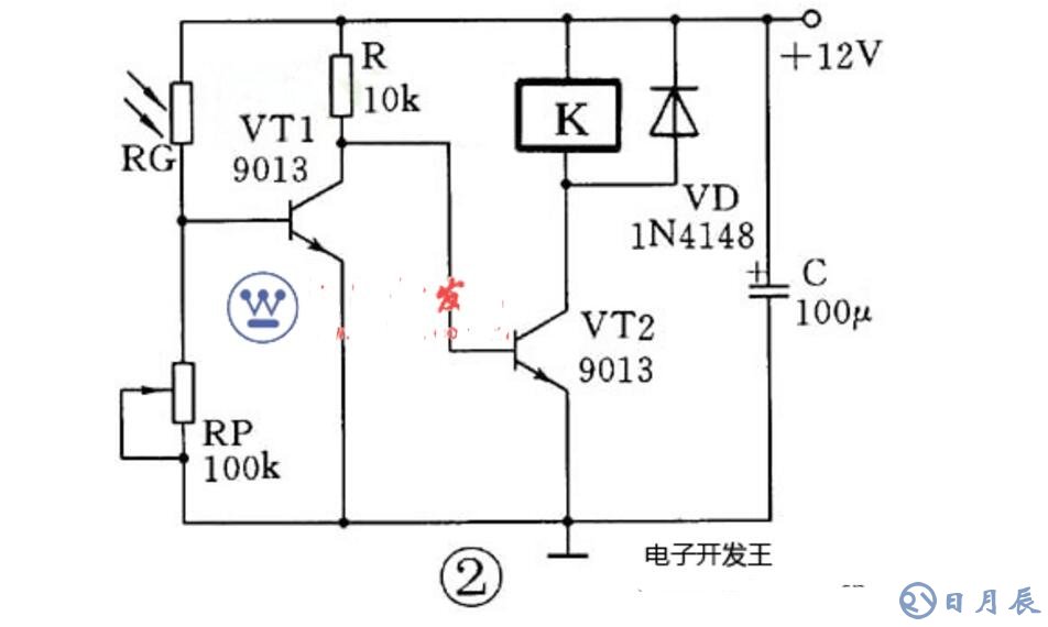 三极管组成的光控开关电路原理图_四款光控开关电路图