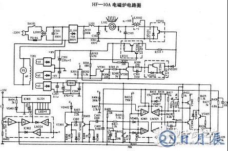 美的电磁炉电路图大全（六款美的电磁炉电路设计原理图详解）