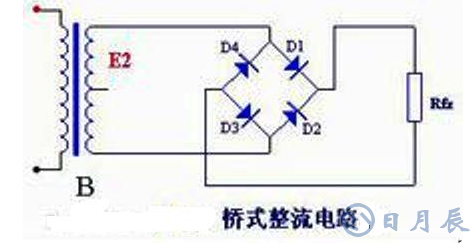 4个二极管全波整流电路图