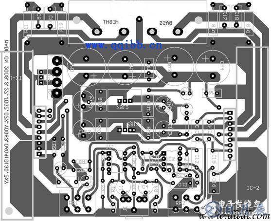 TDA1521功放电路板原理图