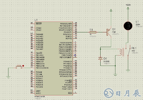 AVR单片机控制继电器吸合与断开的仿真设计