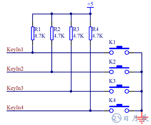 单片机独立式按键和矩阵式按键电路设计