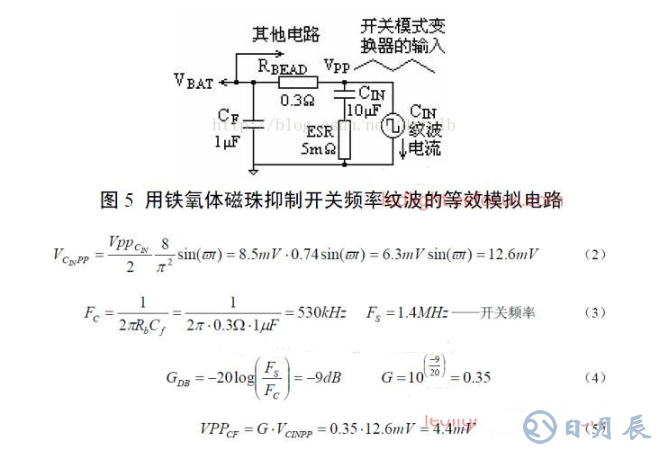 磁珠抑制纹波噪声的原理分析