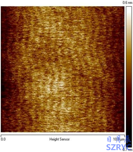 抛光后氮化镓表面的原子力显微镜图